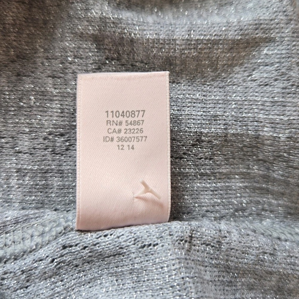 Victoria's Secret Gray Silver Metalic Henley Sleep Shirt Size S Lingerie Top - Picture 6 of 8